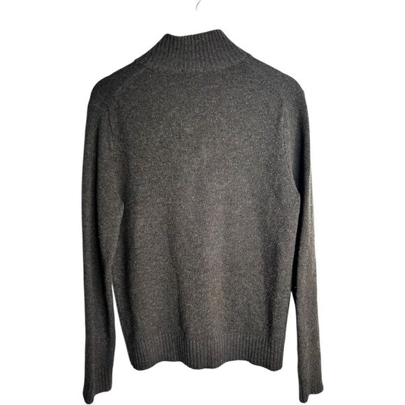 J. Crew Wool Brown Quarter Zip Men's Sweater Size S Fall Winter Comfy Cozy - Picture 8 of 10